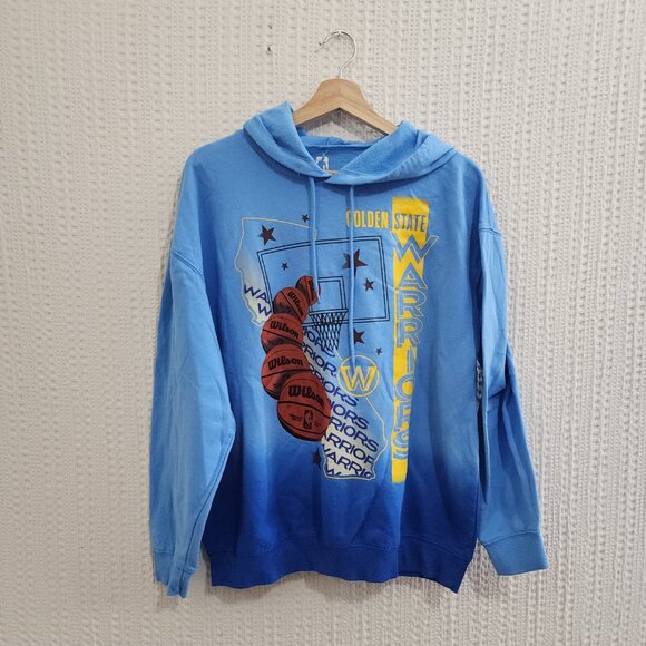 NBA Golden State Warriors Oversize Graphic Hoodie Sweatshirt Women's Large - Picture 3 of 10